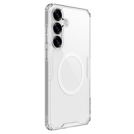 Husa Nillkin Nature TPU PRO Magnetică (MagSafe) pentru Samsung Galaxy S25, Transparentă (Bakr, 57983123949) by www.silkase.ro