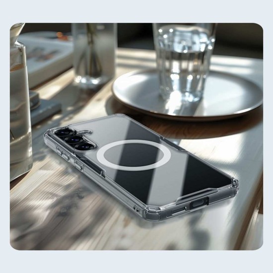 Husa Nillkin Nature TPU PRO Magnetică (MagSafe) pentru Samsung Galaxy S25, Transparentă (Bakr, 57983123949) by www.silkase.ro