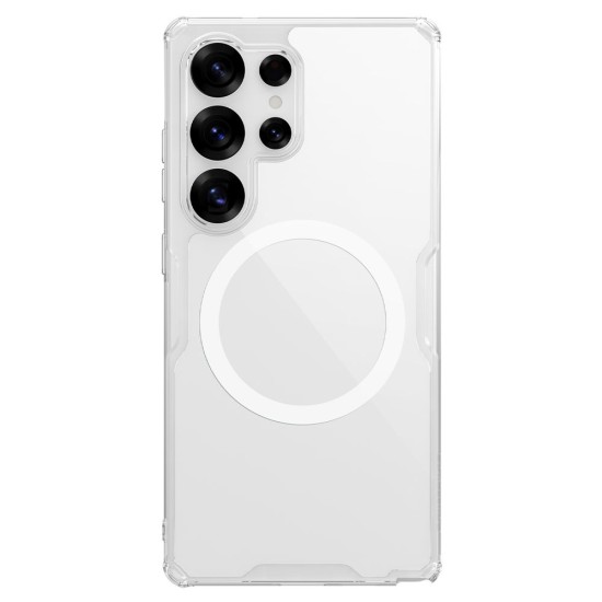 Husa Nillkin Nature TPU PRO Magnetică (MagSafe) pentru Samsung Galaxy S25 Ultra, Transparentă (Bakr, 57983123951) by www.silkase.ro