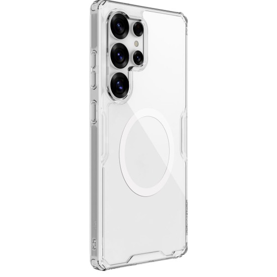 Husa Nillkin Nature TPU PRO Magnetică (MagSafe) pentru Samsung Galaxy S25 Ultra, Transparentă (Bakr, 57983123951) by www.silkase.ro