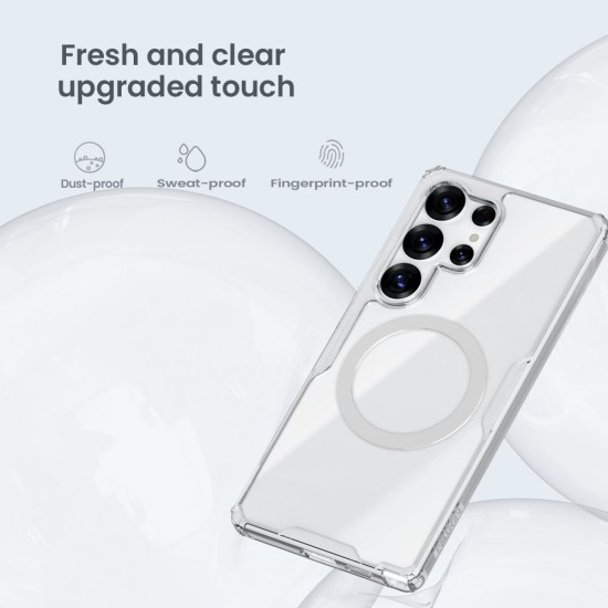 Husa Nillkin Nature TPU PRO Magnetică (MagSafe) pentru Samsung Galaxy S25 Ultra, Transparentă (Bakr, 57983123951) by www.silkase.ro