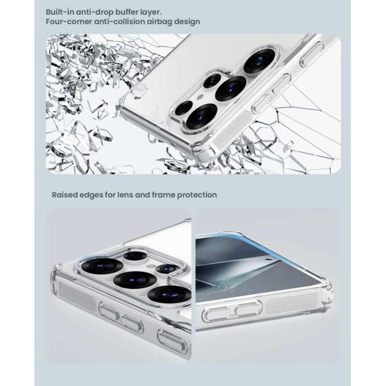 Husa Nillkin Nature TPU PRO Magnetică (MagSafe) pentru Samsung Galaxy S25 Ultra, Transparentă (Bakr, 57983123951) by www.silkase.ro