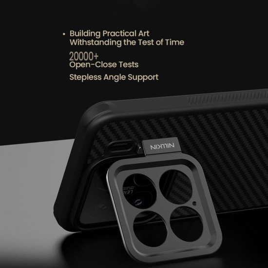 Husa Nillkin CarboProp Aramidă Magnetică (MagSafe) pentru Xiaomi 15, Neagra (Bakr, 57983125353) by www.silkase.ro