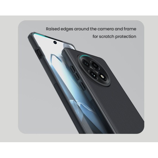 Husa Nillkin Super Frosted PRO Magnetică (MagSafe) pentru OnePlus 13, Neagra (Bakr, 57983123856) by www.silkase.ro