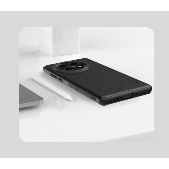 Husa Nillkin Super Frosted PRO Magnetică (MagSafe) pentru OnePlus 13, Neagra (Bakr, 57983123856) by www.silkase.ro