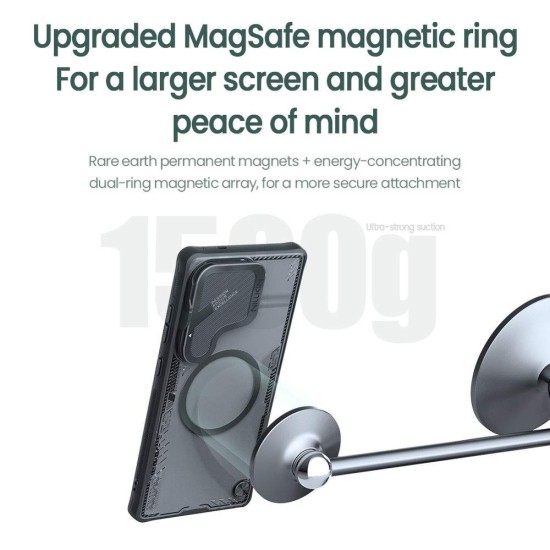 Husa Nillkin Iceblade Prop Magnetică (MagSafe) pentru Samsung Galaxy S25 Ultra, Neagra (Bakr, 57983123952) by www.silkase.ro