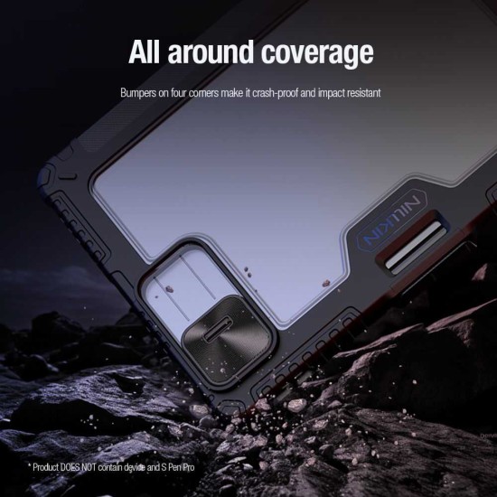 Husa Nillkin Bumper PRO Stand Multi-Angle pentru Xiaomi Pad 7 / 7 Pro, Neagra (Bakr, 57983125368) by www.silkase.ro