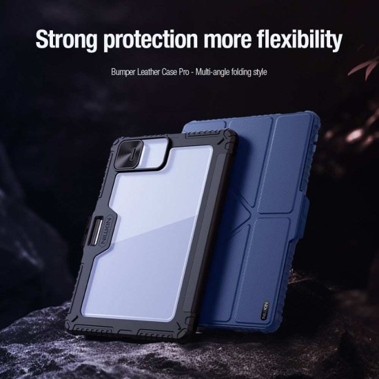 Husa Nillkin Bumper PRO Stand Multi-Angle pentru Xiaomi Pad 7 / 7 Pro, Neagra (Bakr, 57983125368) by www.silkase.ro
