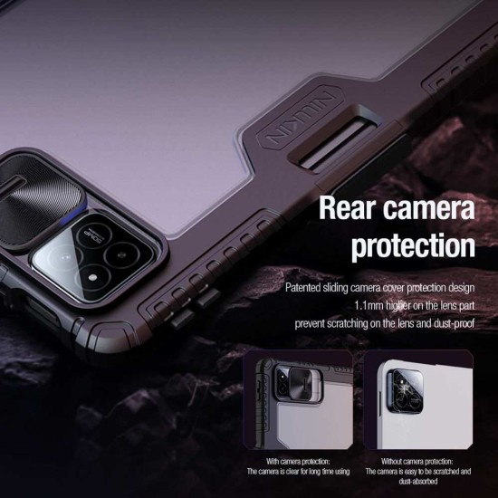 Husa Nillkin Bumper PRO Stand Multi-Angle pentru Xiaomi Pad 7 / 7 Pro, Neagra (Bakr, 57983125368) by www.silkase.ro
