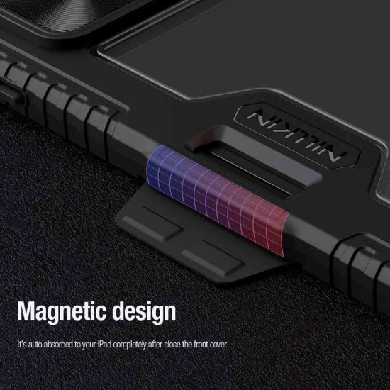 Husa Nillkin Bumper PRO Stand Multi-Angle pentru Xiaomi Pad 7 / 7 Pro, Neagra (Bakr, 57983125368) by www.silkase.ro