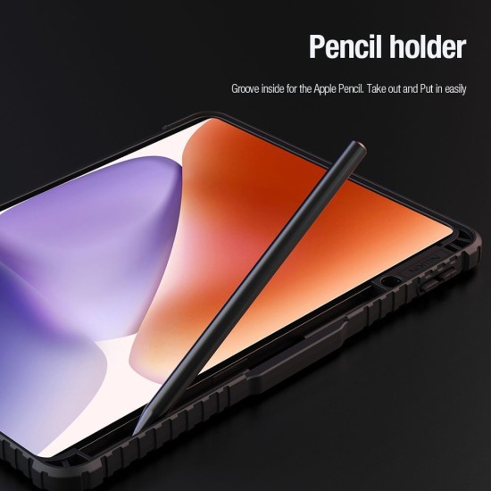 Husa Nillkin Bumper PRO Stand Multi-Angle pentru Xiaomi Pad 7 / 7 Pro, Neagra (Bakr, 57983125368) by www.silkase.ro