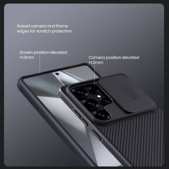 Husa Nillkin CamShield PRO Magnetică (MagSafe) pentru Samsung Galaxy S25 Ultra, Neagra (Bakr, 57983125493) by www.silkase.ro