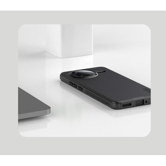 Husa Nillkin Super Frosted PRO Magnetică (MagSafe) pentru Poco F7 Pro, Neagra (Bakr, 57983125762) by www.silkase.ro