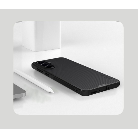 Husa Nillkin Super Frosted PRO Magnetică (MagSafe) pentru Samsung Galaxy A56 5G, Neagra (Bakr, 57983125245) by www.silkase.ro