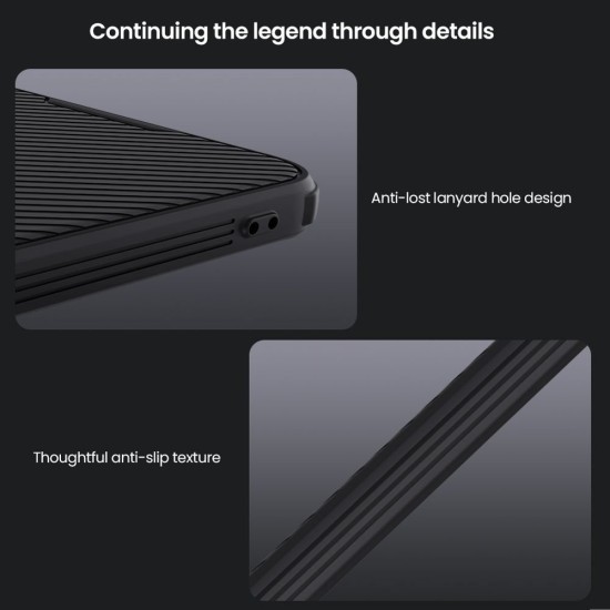 Husa Nillkin CamShield PRO Magnetică (MagSafe) pentru Samsung Galaxy A56 5G, Neagra (Bakr, 57983125249) by www.silkase.ro