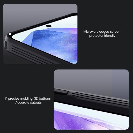 Husa Nillkin CamShield PRO Magnetică (MagSafe) pentru Samsung Galaxy A56 5G, Neagra (Bakr, 57983125249) by www.silkase.ro