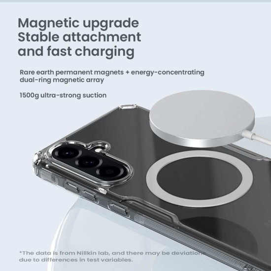 Husa Nillkin Nature TPU PRO Magnetică (MagSafe) pentru Samsung Galaxy A56 5G, Transparentă (Bakr, 57983125254) by www.silkase.ro