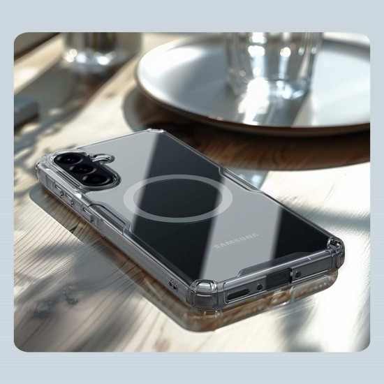 Husa Nillkin Nature TPU PRO Magnetică (MagSafe) pentru Samsung Galaxy A56 5G, Transparentă (Bakr, 57983125254) by www.silkase.ro