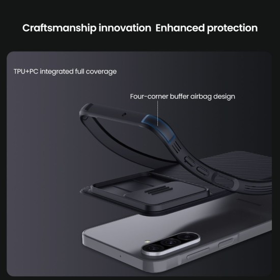 Husa Nillkin CamShield PRO pentru Samsung Galaxy A26 5G, Neagra Husa Nillkin CamShield PRO pentru Samsung Galaxy A26 5G, Neagra (Bakr, 57983124912) by www.silkase.ro
