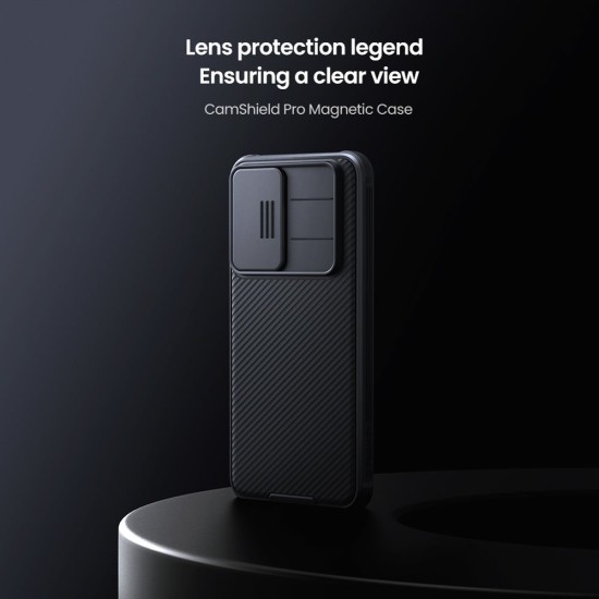 Husa Nillkin CamShield PRO Magnetică (MagSafe) pentru Samsung Galaxy A26 5G, Neagra (Bakr, 57983124911) by www.silkase.ro