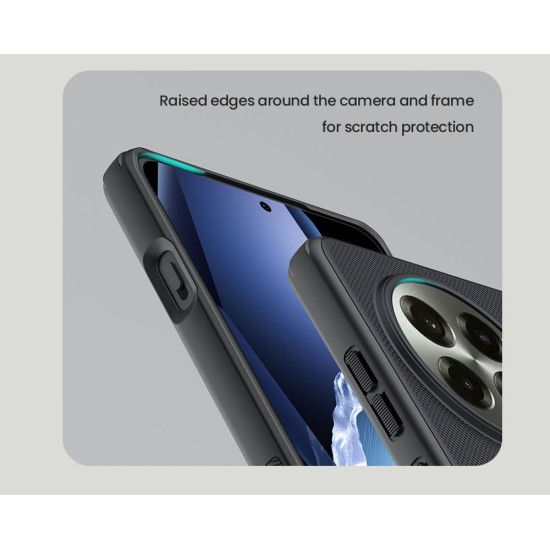 Husa Nillkin Super Frosted PRO Magnetică (MagSafe) pentru OnePlus 13R, Neagra (Bakr, 57983124781) by www.silkase.ro