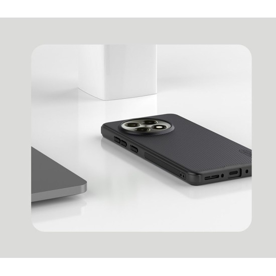Husa Nillkin Super Frosted PRO Magnetică (MagSafe) pentru OnePlus 13R, Neagra (Bakr, 57983124781) by www.silkase.ro