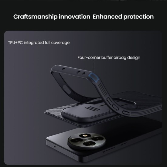 Husa Nillkin CamShield PRO pentru OnePlus 13R, Neagra Husa Nillkin CamShield PRO pentru OnePlus 13R, Neagra (Bakr, 57983124785) by www.silkase.ro