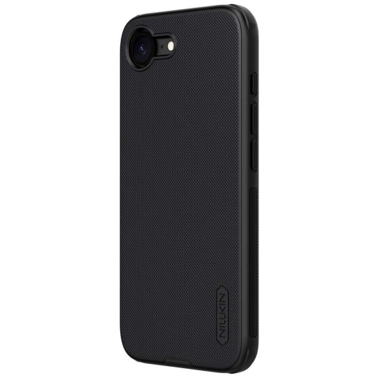 Husa Nillkin Super Frosted PRO Magnetică (MagSafe) pentru Apple iPhone 16e, Neagra (Bakr, 57983125270) by www.silkase.ro