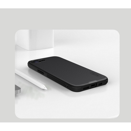 Husa Nillkin Super Frosted PRO Magnetică (MagSafe) pentru Apple iPhone 16e, Neagra (Bakr, 57983125270) by www.silkase.ro