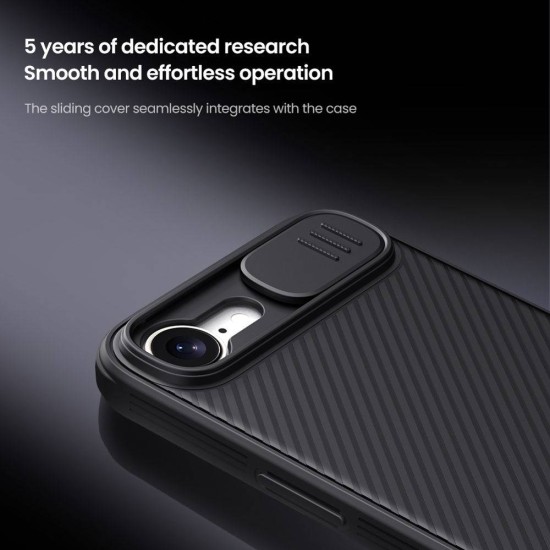 Husa Nillkin CamShield PRO pentru iPhone 16e, Neagra Husa Nillkin CamShield PRO pentru iPhone 16e, Neagra (Bakr, 57983125242) by www.silkase.ro
