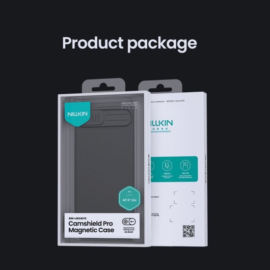 Husa Nillkin CamShield PRO Magnetică (MagSafe) pentru iPhone 16e, Neagra Husa Nillkin CamShield PRO Magnetică (MagSafe) pentru iPhone 16e, Neagra (Bakr, 57983125269) by www.silkase.ro