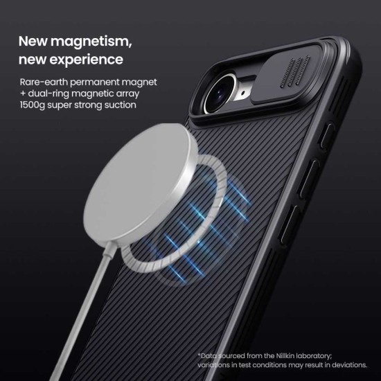 Husa Nillkin CamShield PRO Magnetică (MagSafe) pentru iPhone 16e, Neagra Husa Nillkin CamShield PRO Magnetică (MagSafe) pentru iPhone 16e, Neagra (Bakr, 57983125269) by www.silkase.ro