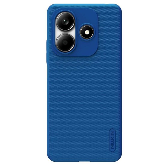 Husa Nillkin Super Frosted pentru Xiaomi Redmi Note 14 5G, Albastru (Peacock Blue) (Bakr, 57983124903) by www.silkase.ro