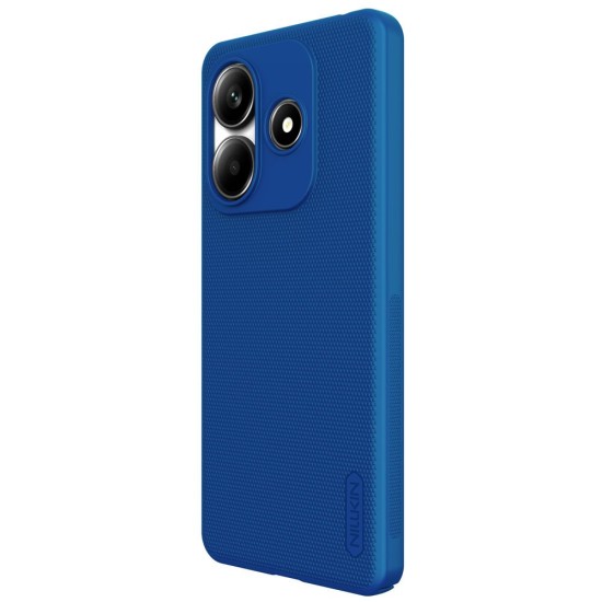 Husa Nillkin Super Frosted pentru Xiaomi Redmi Note 14 5G, Albastru (Peacock Blue) (Bakr, 57983124903) by www.silkase.ro