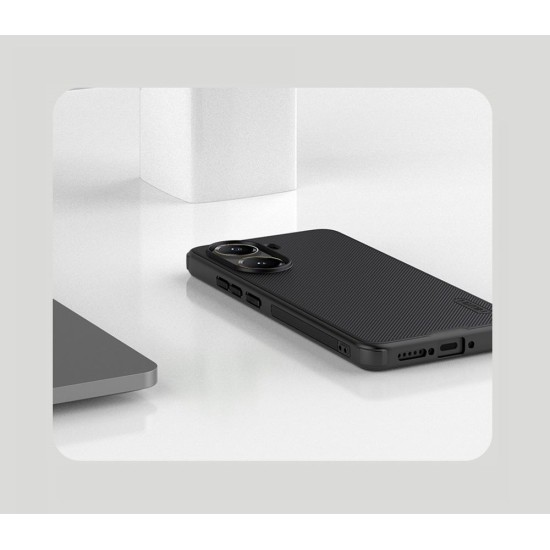 Husa Nillkin Super Frosted PRO Magnetică (MagSafe) pentru Poco X7 Pro 5G, Neagra (Bakr, 57983124995) by www.silkase.ro