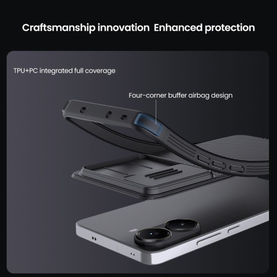 Husa Nillkin CamShield PRO pentru Poco X7 Pro 5G, Neagra (Bakr, 57983124998) by www.silkase.ro