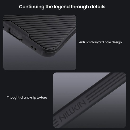 Husa Nillkin CamShield PRO Magnetică (MagSafe) pentru Samsung Galaxy S25 FE, Neagra (Bakr, 57983128087) by www.silkase.ro