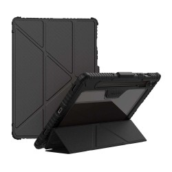 Husa Nillkin Bumper PRO Stand Multi-Angle pentru Samsung Galaxy Tab S9 / S10 FE, Neagra