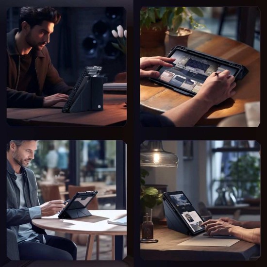 Husa Nillkin Bumper PRO Stand Multi-Angle pentru Samsung Galaxy Tab S9 / S10 FE, Neagra Husa Nillkin Bumper PRO Stand Multi-Angle pentru Samsung Galaxy Tab S9 / S10 FE, Neagra (Bakr, 57983126086) by www.silkase.ro