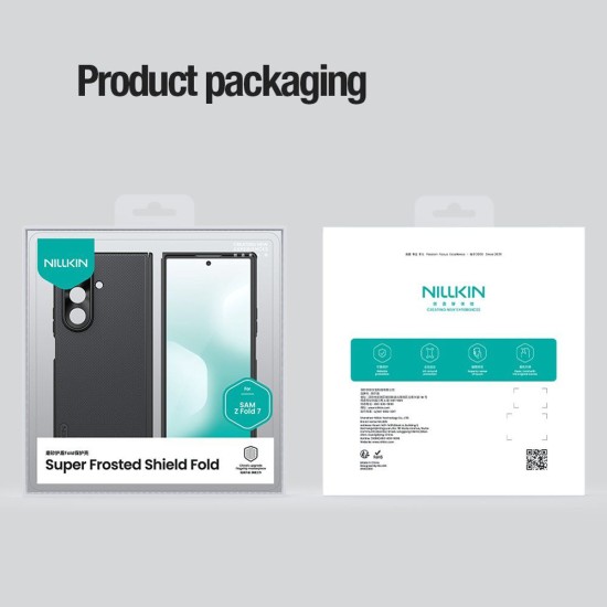 Husa Nillkin Super Frosted FOLD pentru Samsung Galaxy Z Fold 7, Neagra Husa Nillkin Super Frosted FOLD pentru Samsung Galaxy Z Fold 7, Neagra (Bakr, 57983126239) by www.silkase.ro