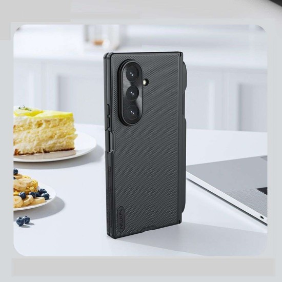 Husa Nillkin Super Frosted FOLD (Suport S Pen) pentru Samsung Galaxy Z Fold 7, Neagra (Bakr, 57983126240) by www.silkase.ro