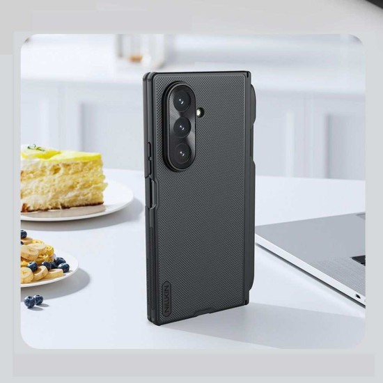 Husa Nillkin Super Frosted FOLD Magnetică (Suport S Pen) pentru Samsung Galaxy Z Fold 7, Neagra (Bakr, 57983126242) by www.silkase.ro
