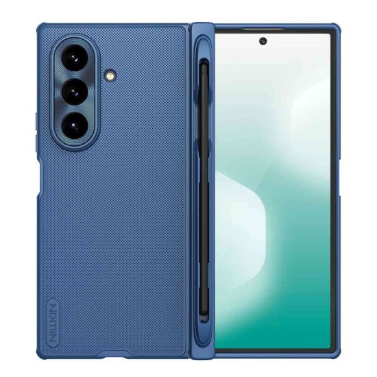 Husă spate Nillkin Super Frosted FOLD Magnetic cu slot Pen pentru Samsung Galaxy Z Fold 7 Albastru (Bakr, 57983126243) by www.silkase.ro