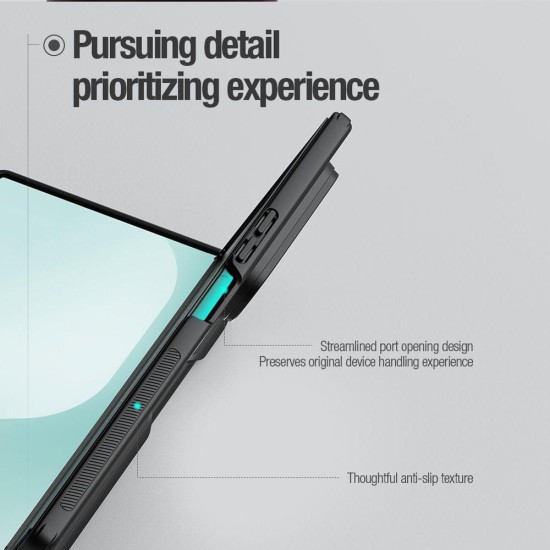 Husă spate Nillkin Super Frosted FOLD Magnetic cu slot Pen pentru Samsung Galaxy Z Fold 7 Albastru (Bakr, 57983126243) by www.silkase.ro