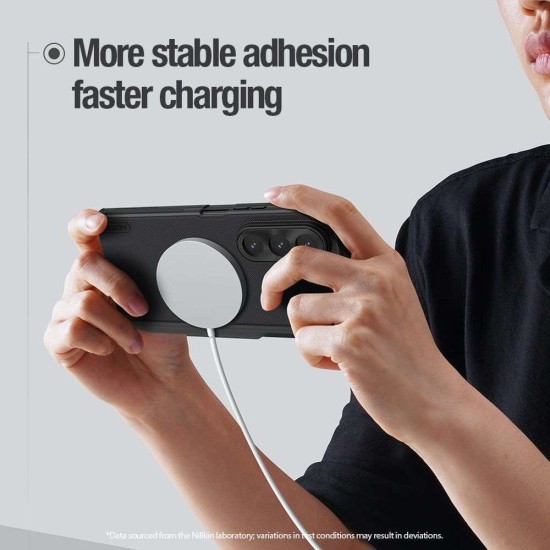 Husa Nillkin Super Frosted FOLD Magnetică (Suport S Pen) pentru Samsung Galaxy Z Fold 7, Verde Închis (Bakr, 57983126244) by www.silkase.ro