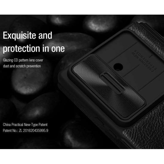 Husa Nillkin Qin Book PRO (Piele, Suport S Pen) pentru Samsung Galaxy Z Fold 7, Neagra (Bakr, 57983126247) by www.silkase.ro