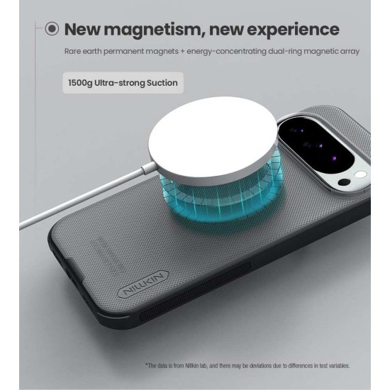 Husa Nillkin Super Frosted PRO Magnetică (MagSafe) pentru Google Pixel 10 / 10 Pro, Transparentă (Negru) (Bakr, 57983128453) by www.silkase.ro