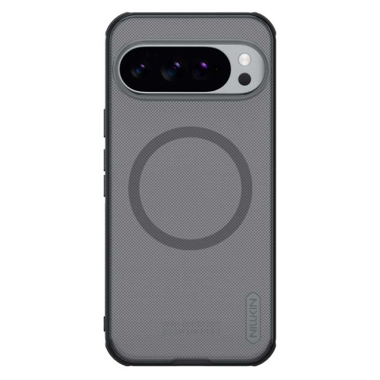 Husa Nillkin Super Frosted PRO Magnetică (MagSafe) pentru Google Pixel 10 Pro XL, Transparentă (Negru) (Bakr, 57983128455) by www.silkase.ro