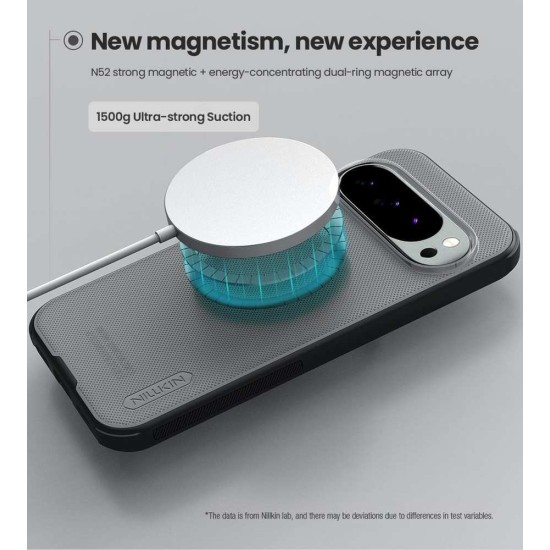 Husa Nillkin Super Frosted PRO Magnetică (MagSafe) pentru Google Pixel 10 Pro XL, Transparentă (Negru) (Bakr, 57983128455) by www.silkase.ro