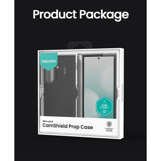 Husa Nillkin CamShield Prop (Slot S Pen) pentru Samsung Galaxy Z Fold 7, Neagra (Lentilă Transparentă) (Bakr, 57983127794) by www.silkase.ro